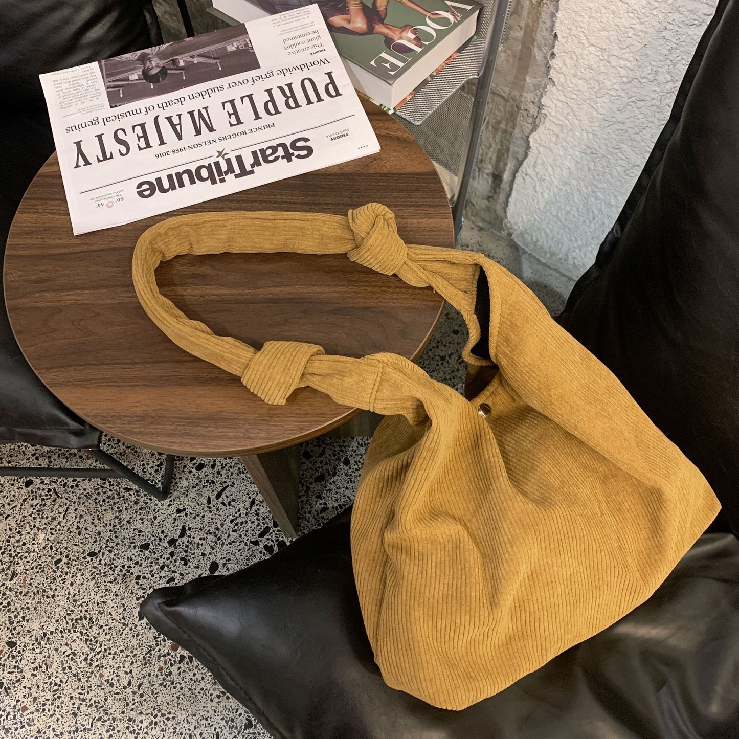 Trendy Fashion Mori Corduroy Bag For Students In Class