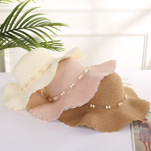 Women's Fashion Large Eaves Wave Edge Sun Hat