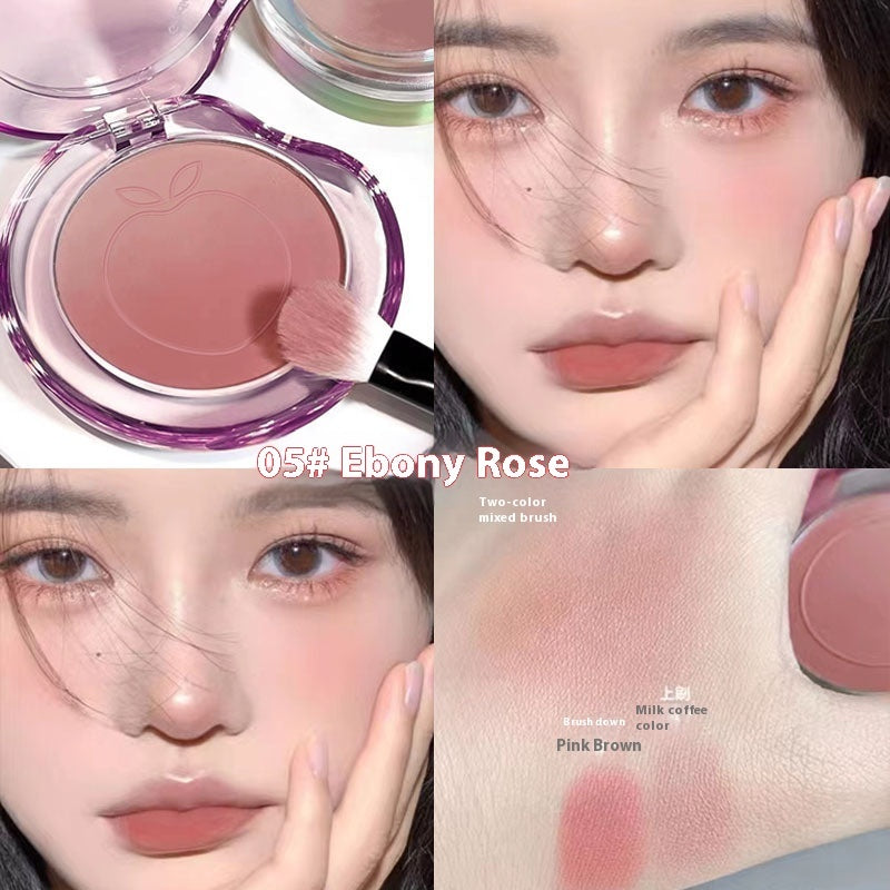 Bubble Gradient Blush Ebony Rose Natural Pseudo Plain Rouge