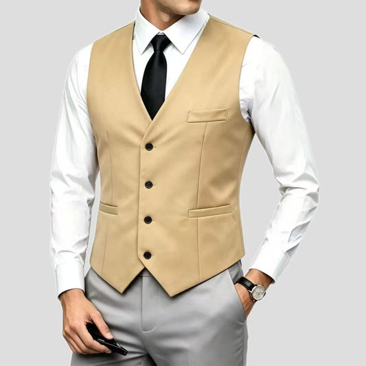 Herre V-hals Casual Habitsvest