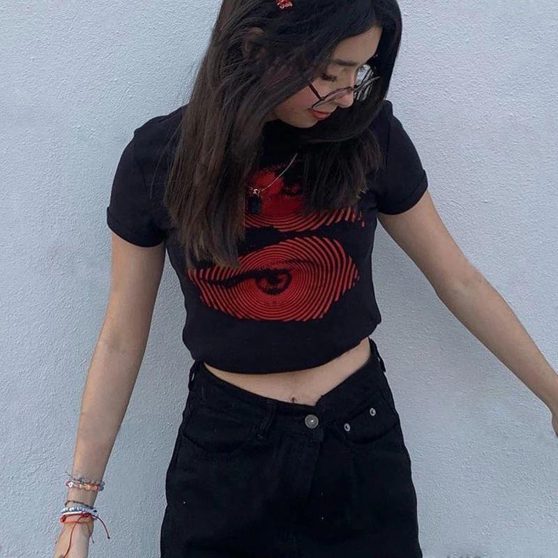 Women's DIY Printing Design Trend Short T-shirt