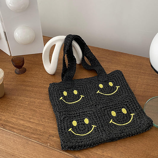 New Straw Bag Cute Handmade Shoulder