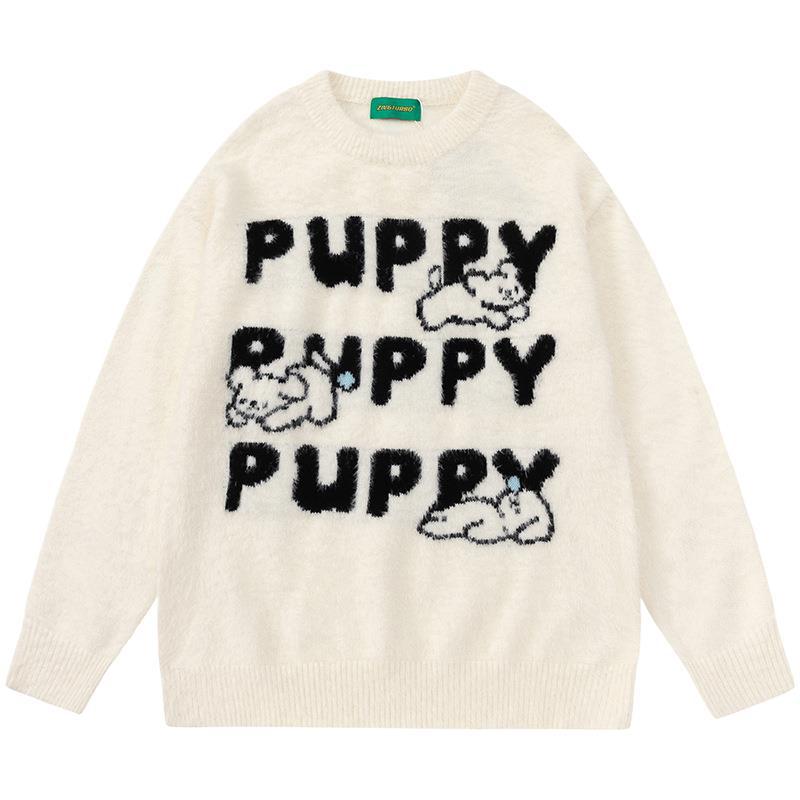 Cartoon Rabbit Soft Glutinous Mink Sweater Men And Women Loose Fashion