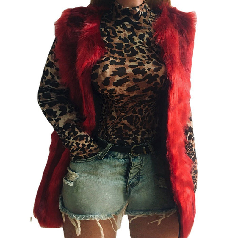 Imitation Fox Fur Vest And Plush Vest