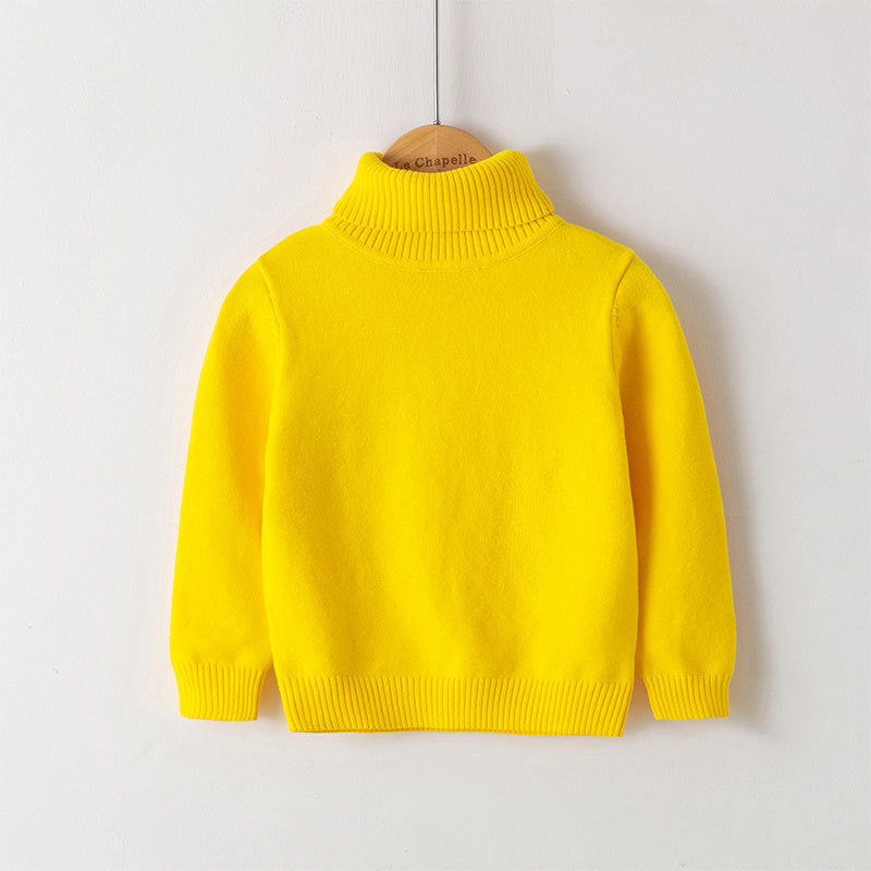 New Women's Pure Cotton Thread Pullover Turtleneck Knit Sweater