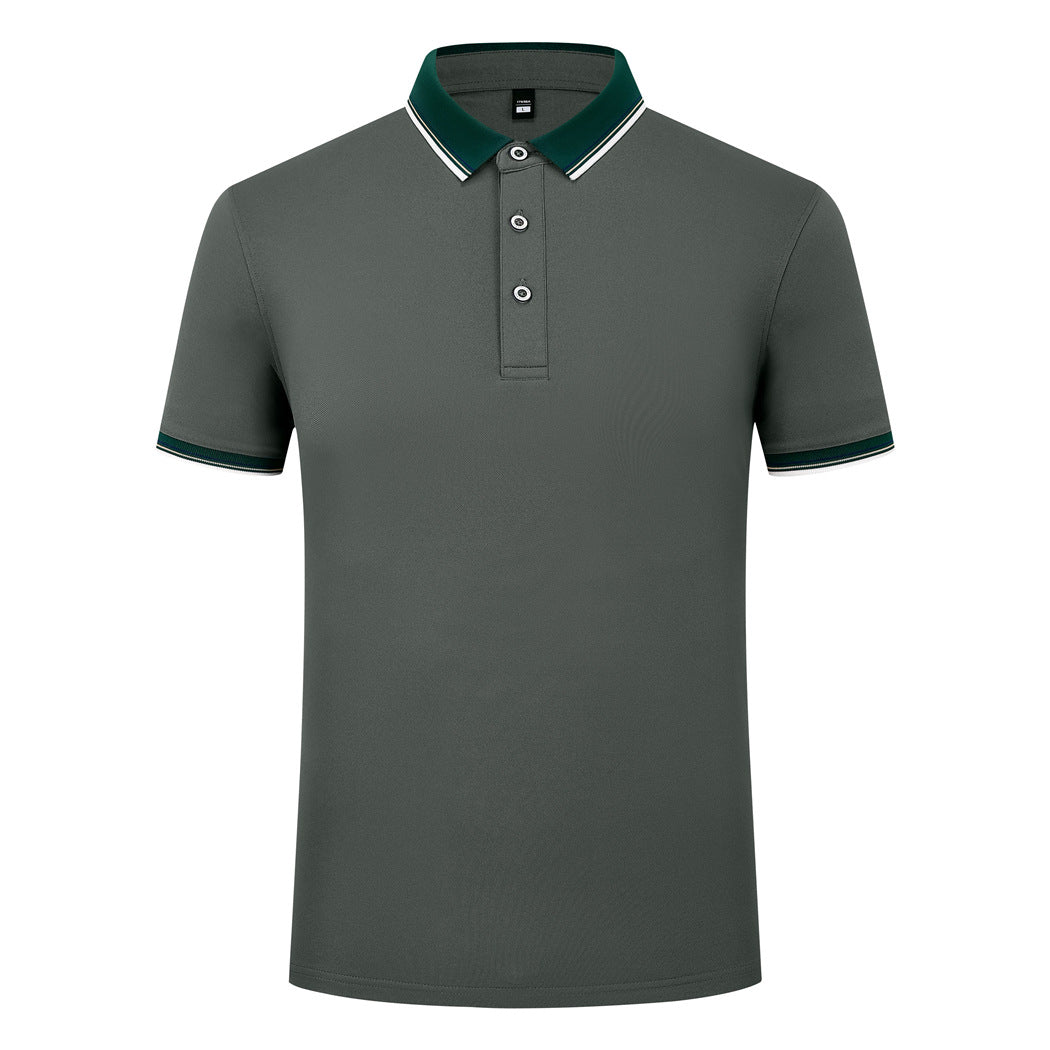 Elastic Fiber Di Skin Cotton Polo Shirt Color Matching