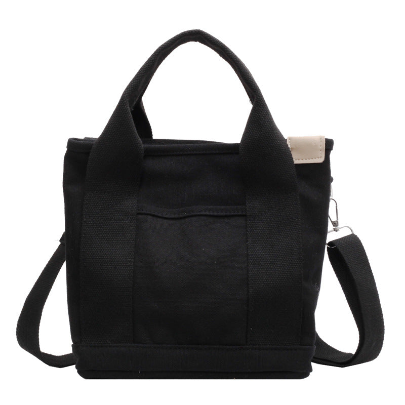 Women's Simple Canvas Large Capacity Shoulder Commuter Hand-carrying Bag