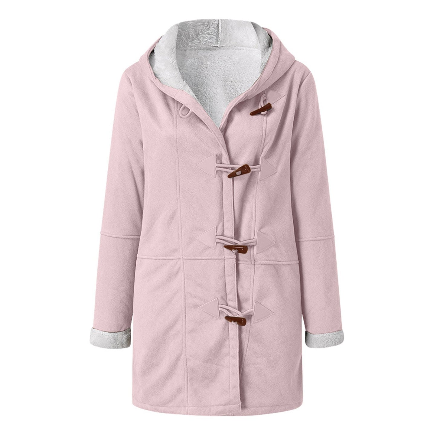 New Coat With Cashmere Fur Collar Pockets Women's