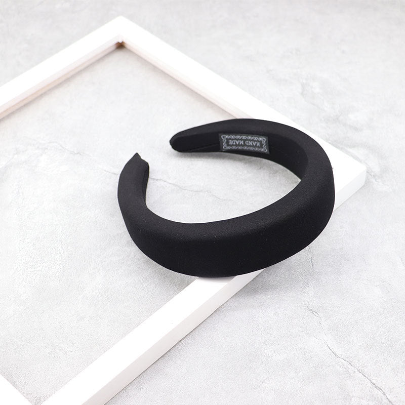 Creative Korean Version Candy-colored Milk Silk Sponge Thickening Wide Brim Hair Band