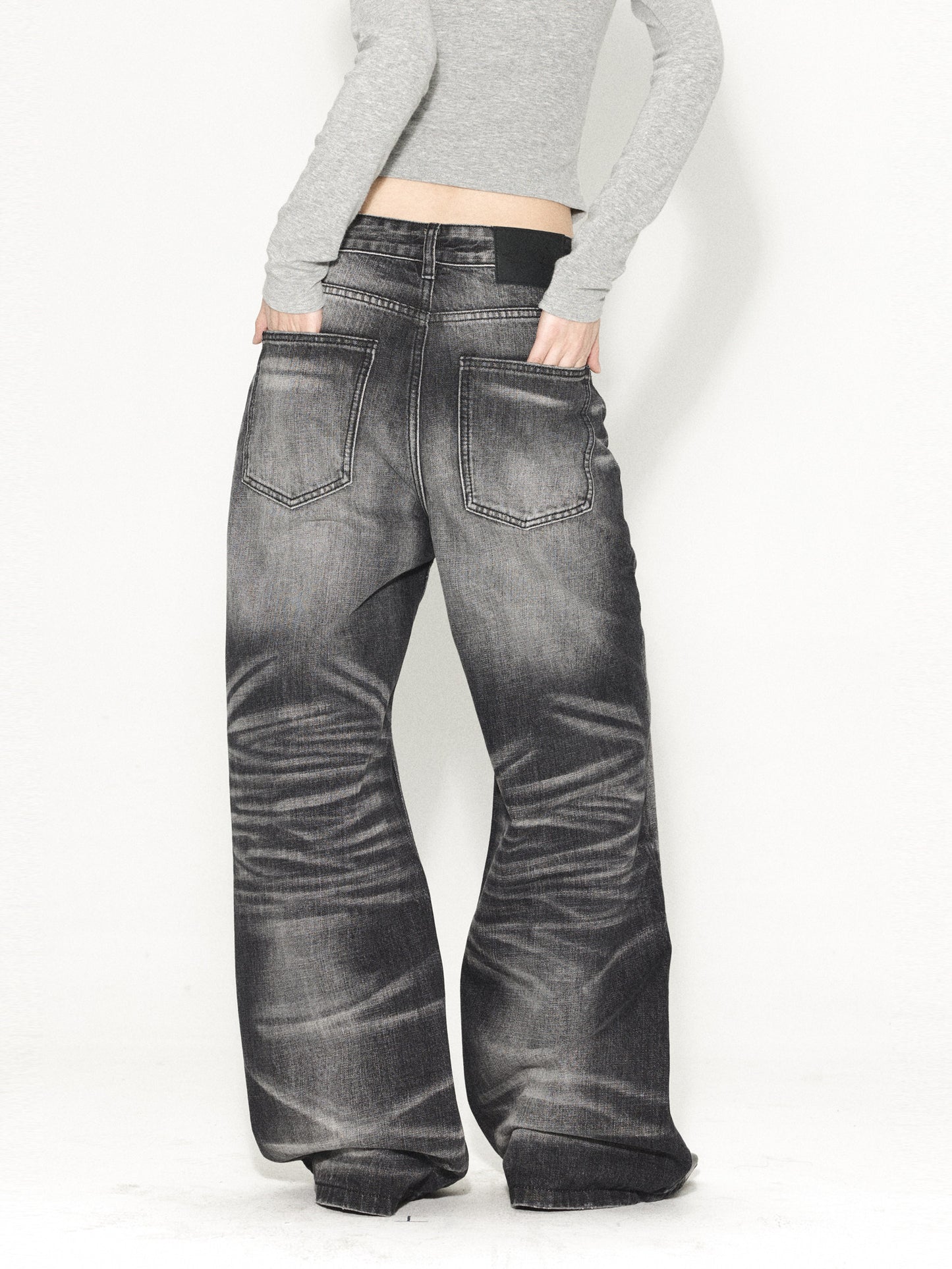 Retro Zipped Five Button Jeans
