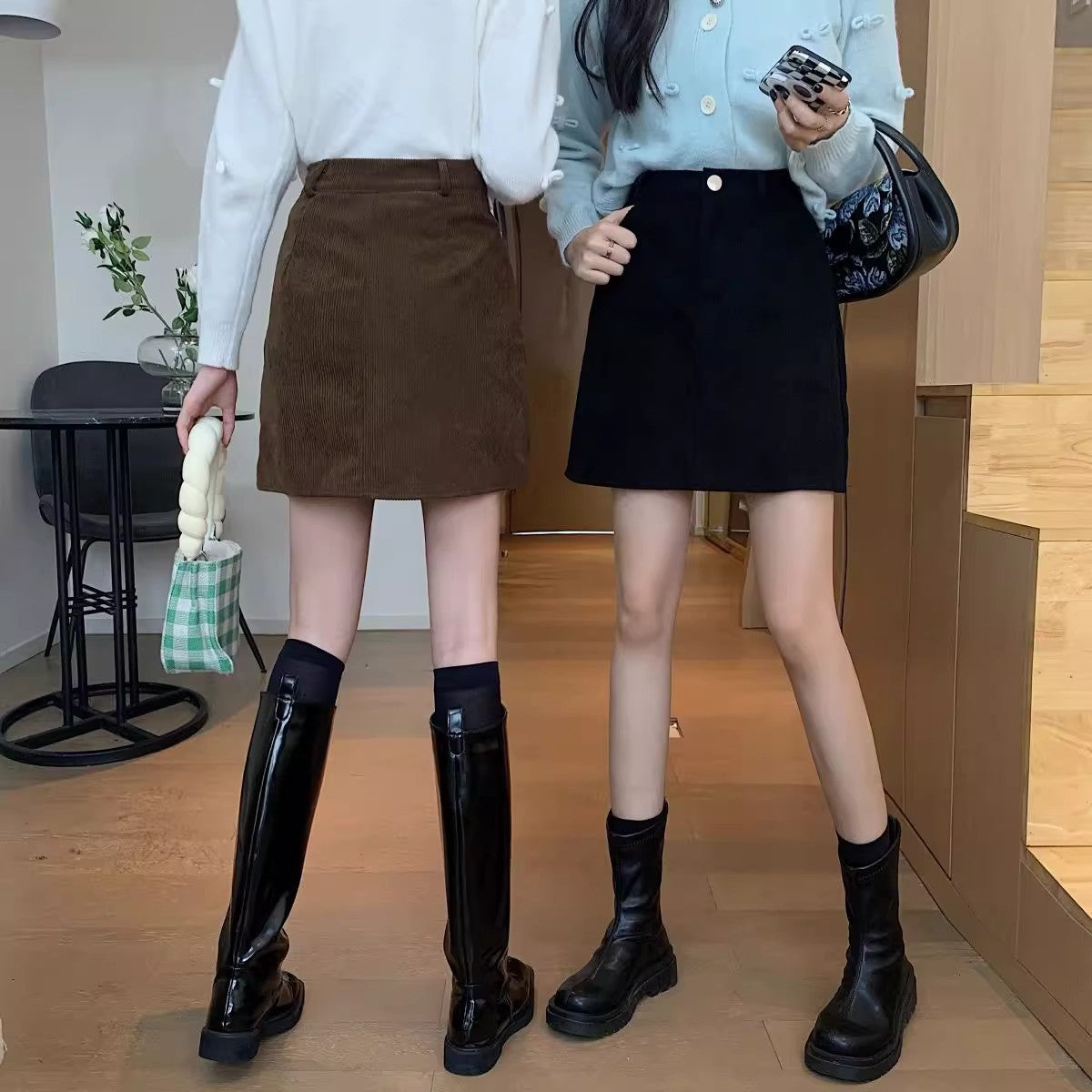 Popular High Waist Slimming Anti-emptied Hip Skirt