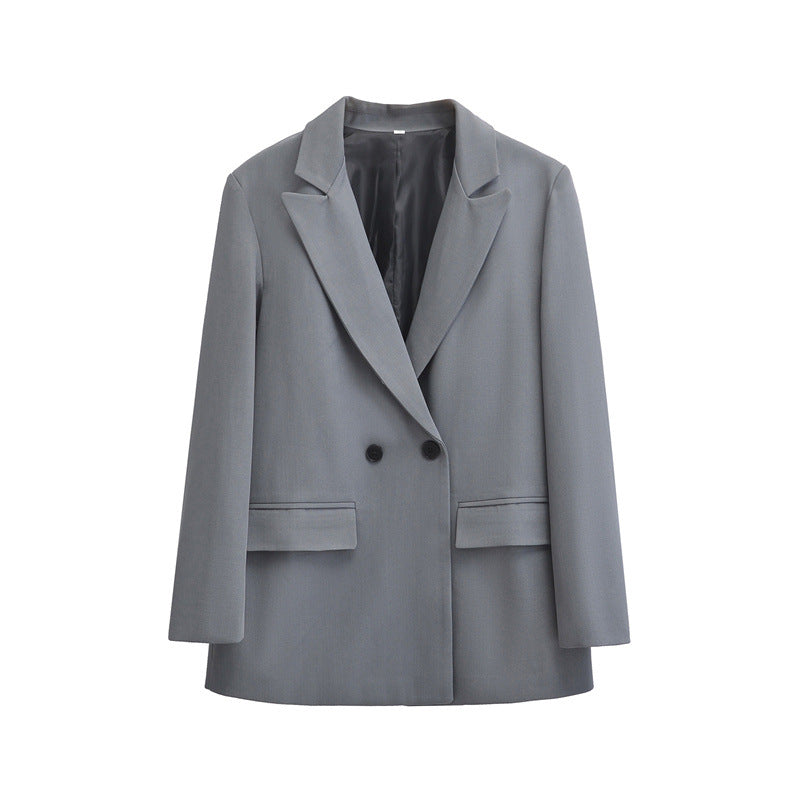 Women's Fashion Loose Cool Double Breasted Coat