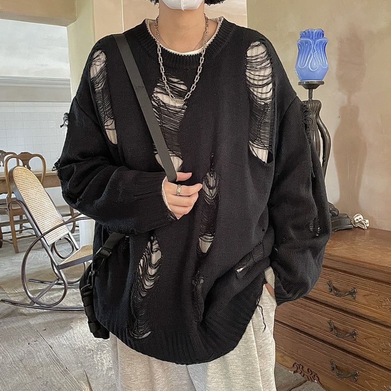 Wear Loose Thread On Both Sides Sweater