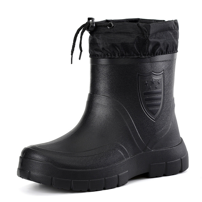 EVA Low Barrel Light Three Protection Waterproof Shoes Rubber Shoes