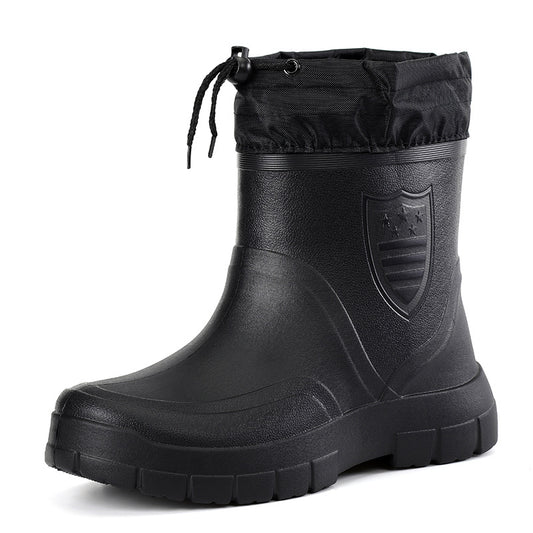 EVA Low Barrel Light Three Protection Waterproof Shoes Rubber Shoes