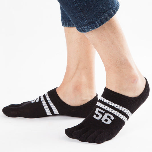 Five-finger Socks Sports Socks Split Toe Fashion Cotton Invisible Boat Socks Five-finger Socks