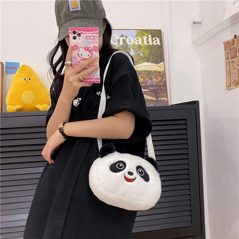 Cute Panda Small Bag Personalized Mini Children's Parent-child Plush