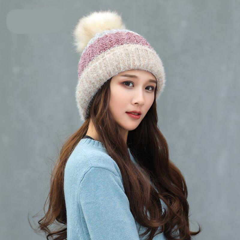 Women's Winter Thick Warm All-match Wool Beanie