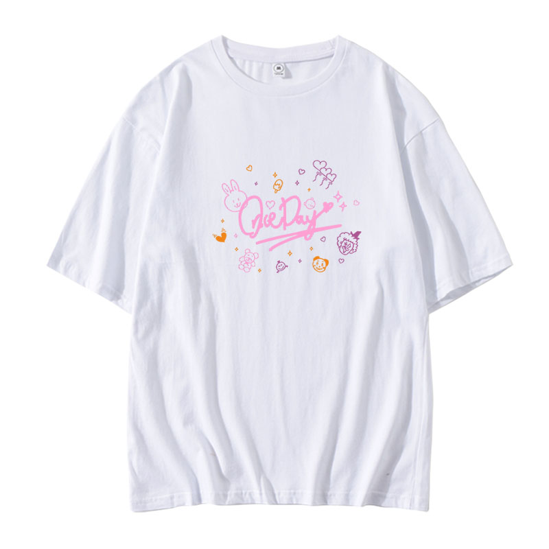 Pine Letter Printed Cotton Summer Song Clothes