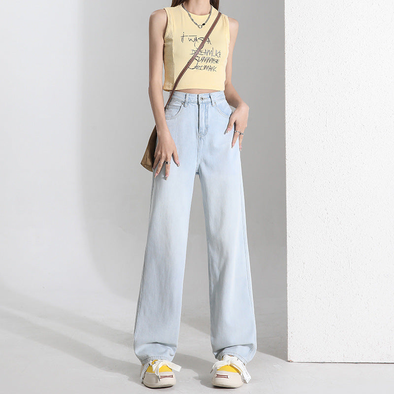 Lyse Lyocell Jeans til Kvinder Sommer Tynde