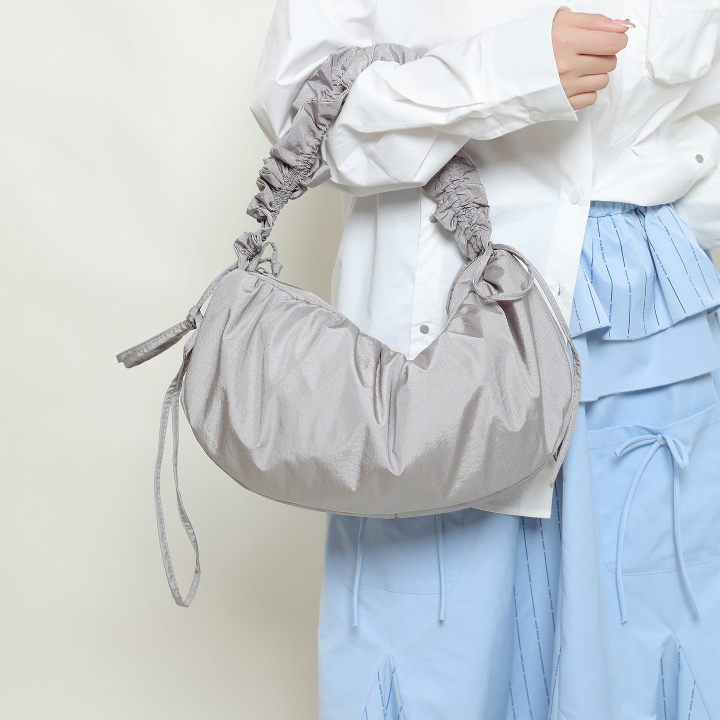 RucCrossbody Bag Womens Korean-Style Effortless Large-Capacity Tote Dumpling Bag