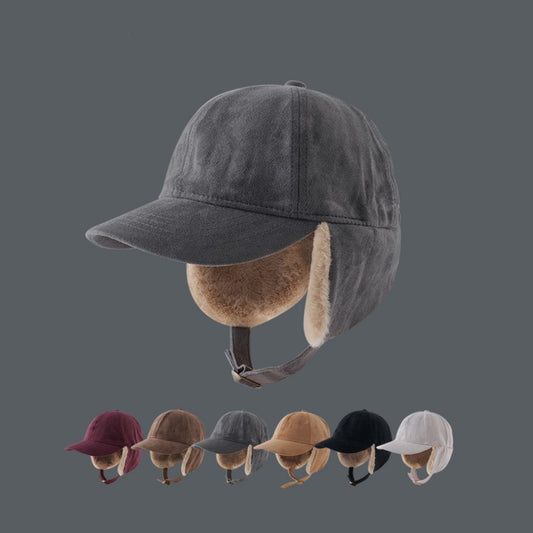 Fleece-lined Baseball Cap Warm Cycling Cap Lei Feng Capfly