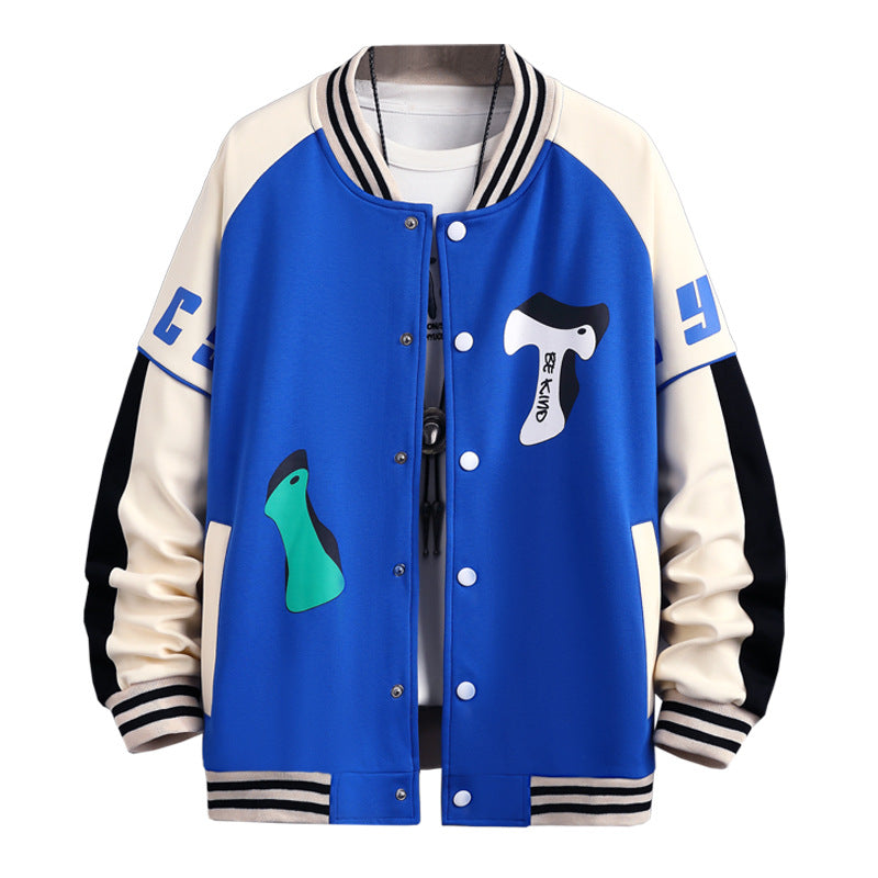 Trykt Baseballuniform Jakke Frakke