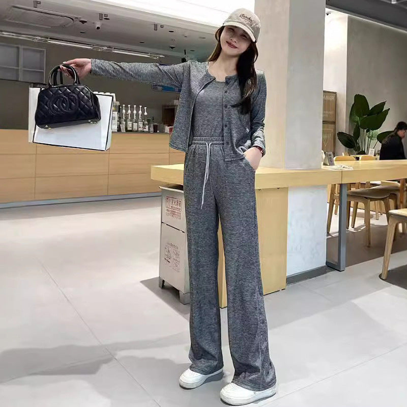 Women's Casual Sporty Springautumn Thin Cardigan Sticky Rice