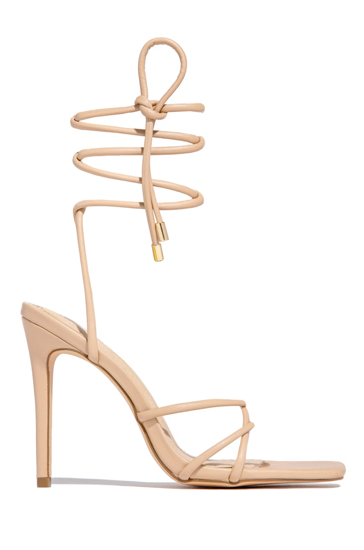 Cross Strap Roman Sandals Stiletto Square ToeOpen Toe