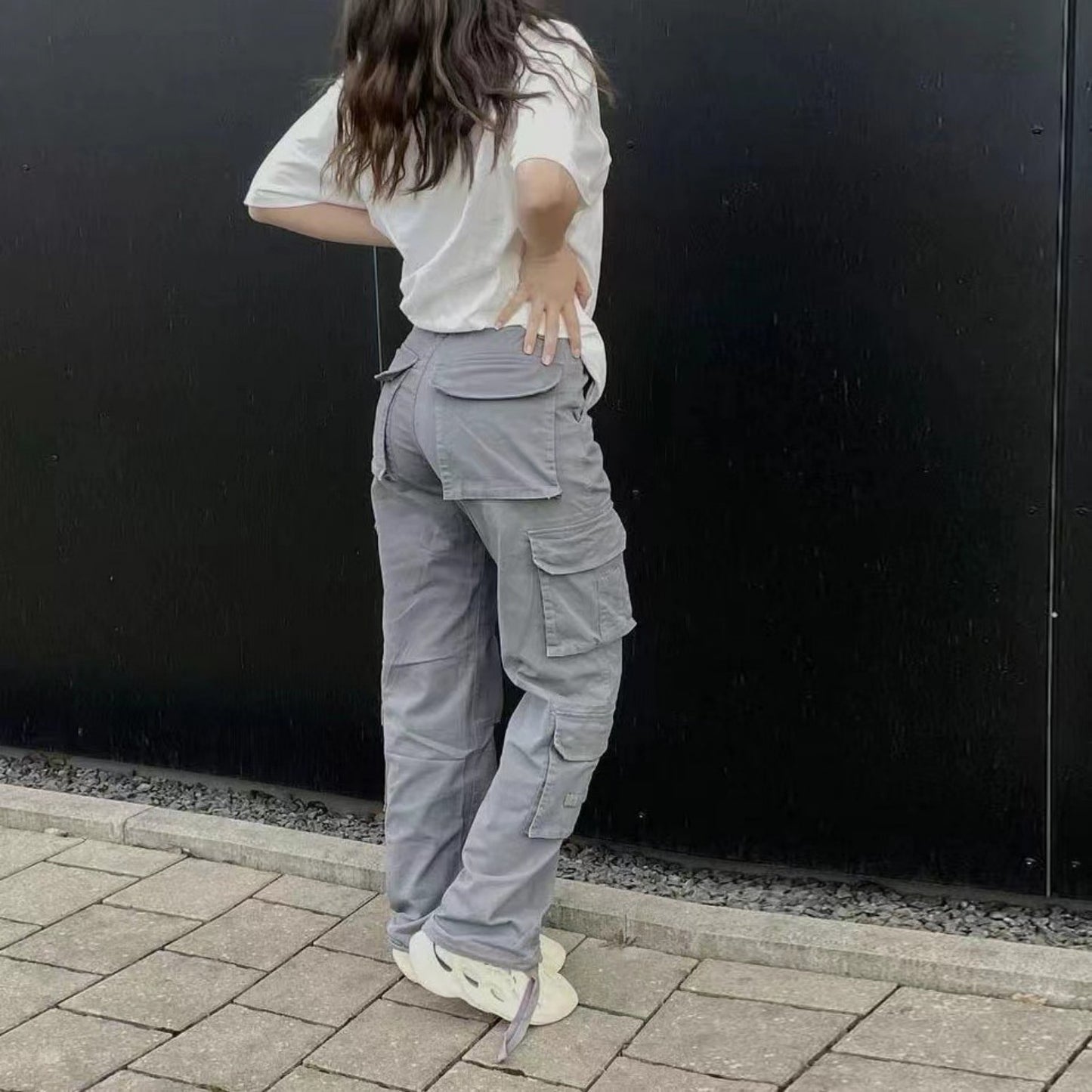 Trendy Workwear Denim Casual Pants For Women