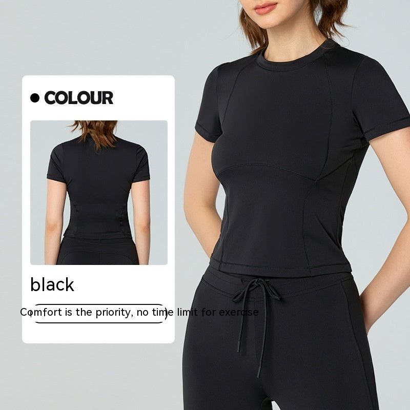 Casual Slimming Cool Yoga Clothes Short Sleeve