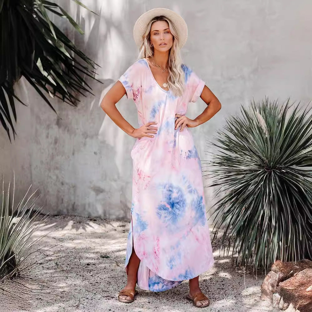 Womens Autumn Gold Velvet Maternity Dress