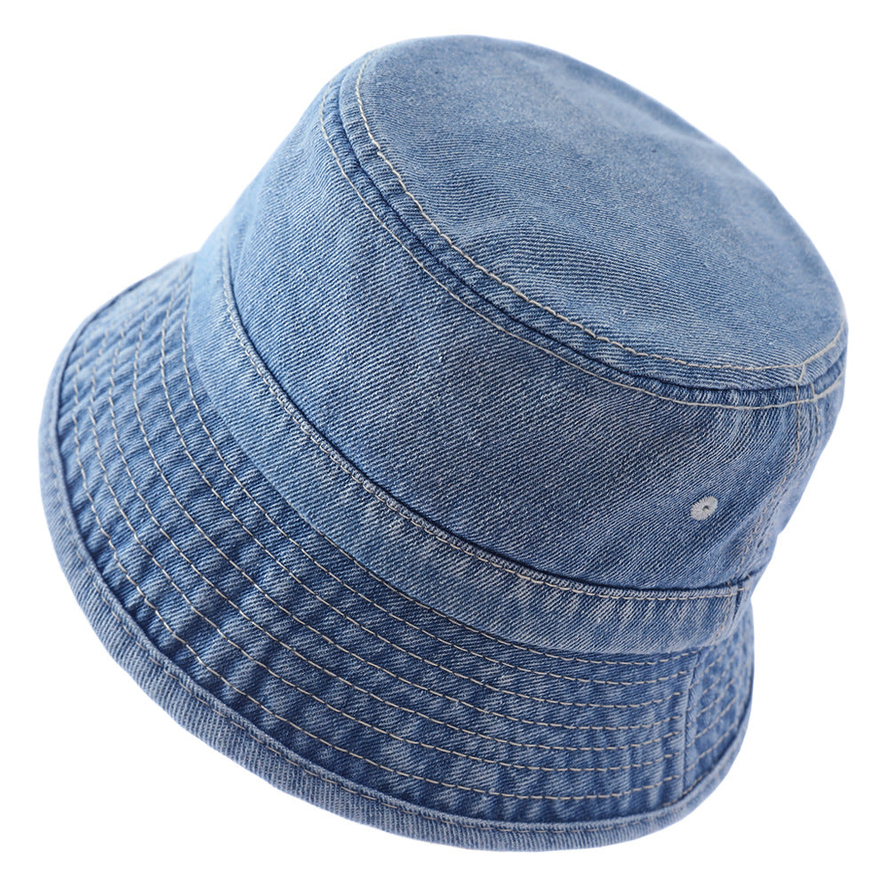 Denim Fisherman Hat Washed And Used Outdoor Sun Protection
