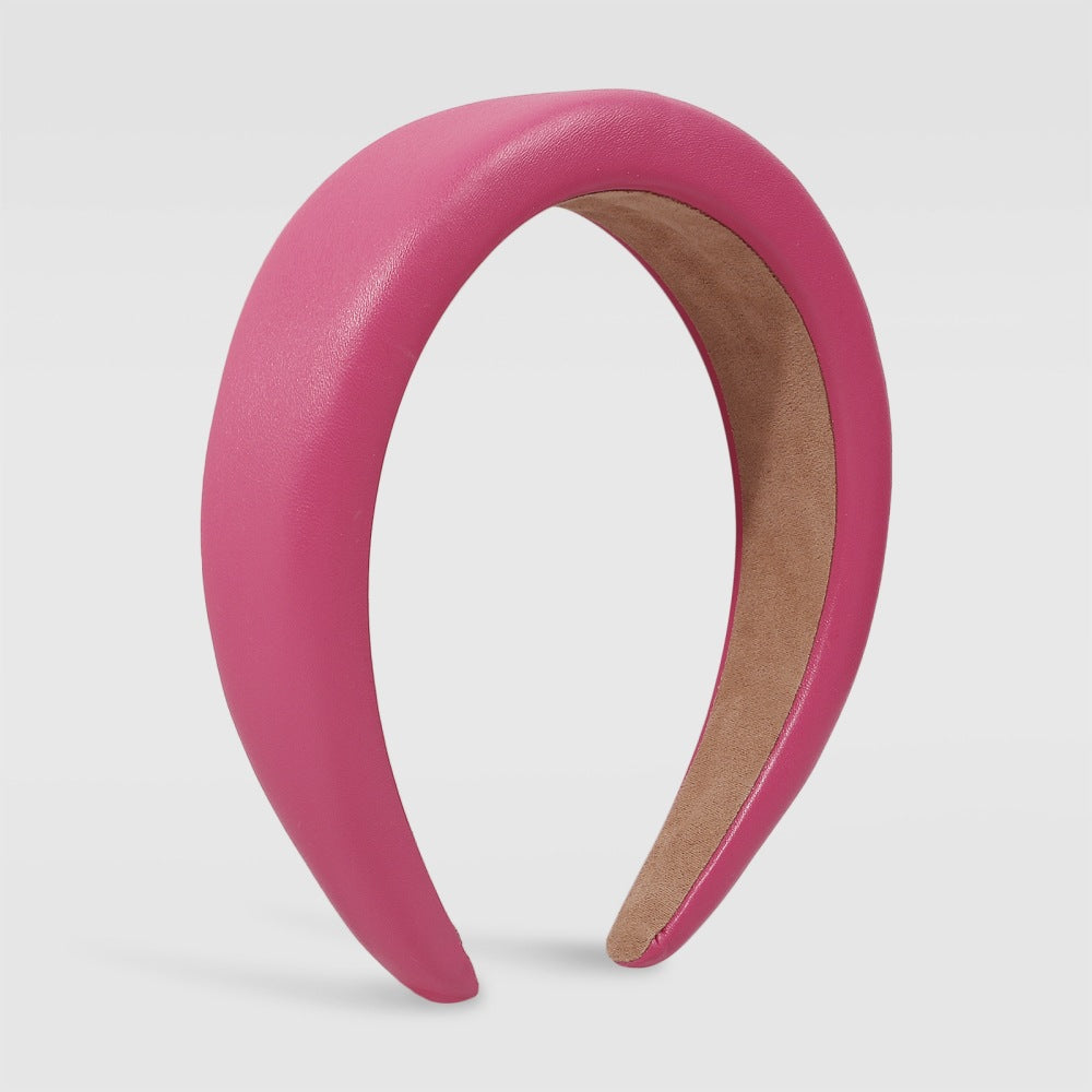 Headband With Broad Sides Pressed For Solid Color And Sweet Temperament Headband