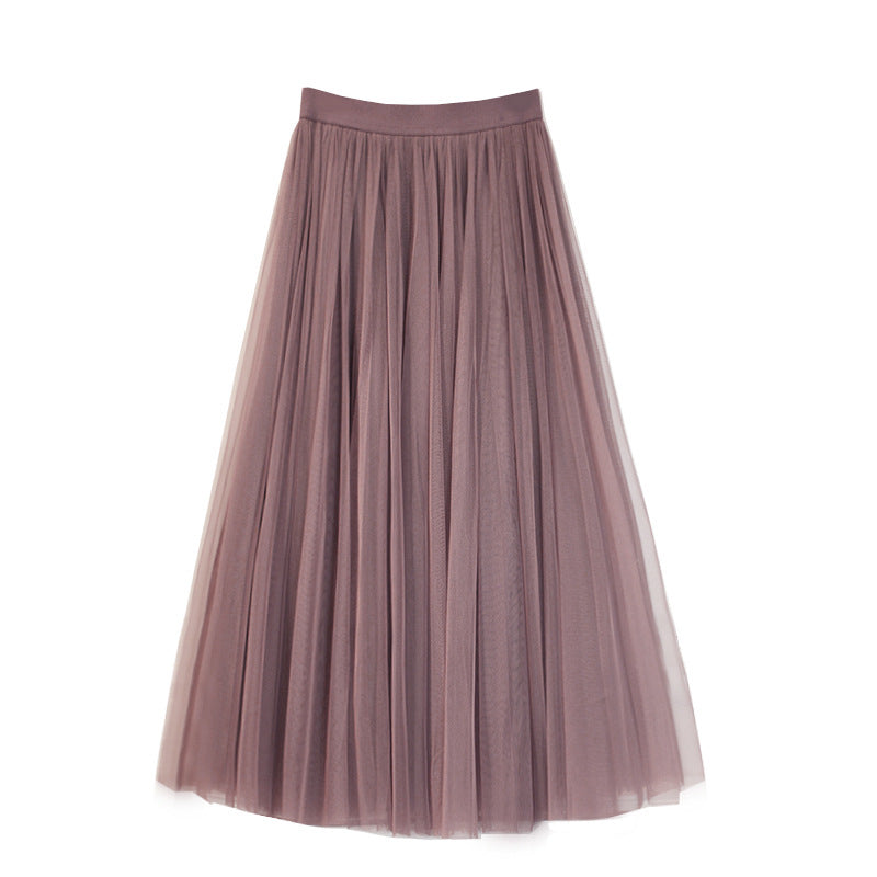 Women's Fashion High Waist Skinny And Slim A-line Puffy Skirt