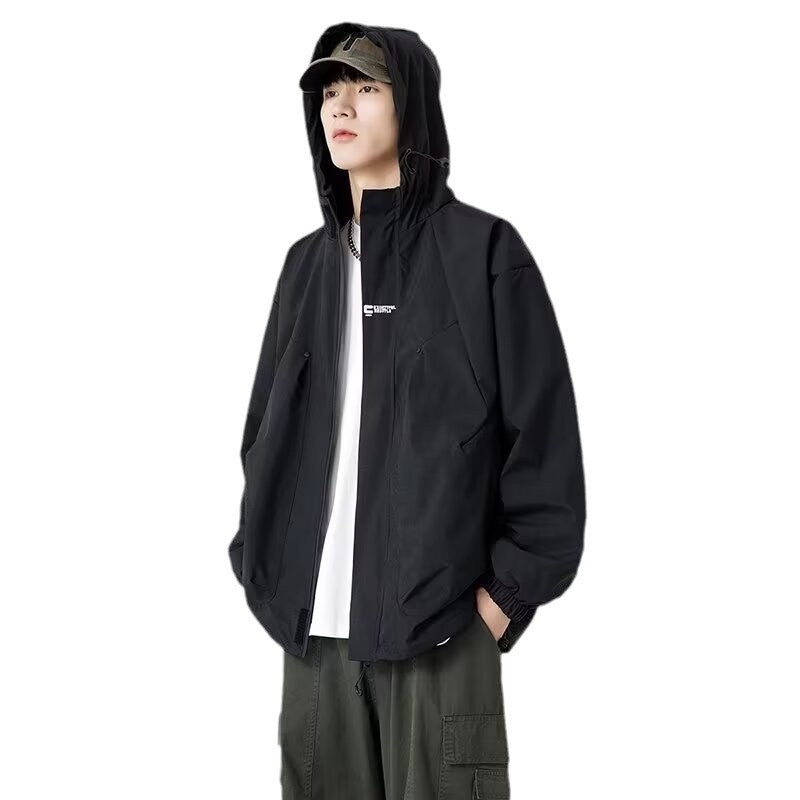 Mens New SpringAutumn Loose Casual Versatile Jacket