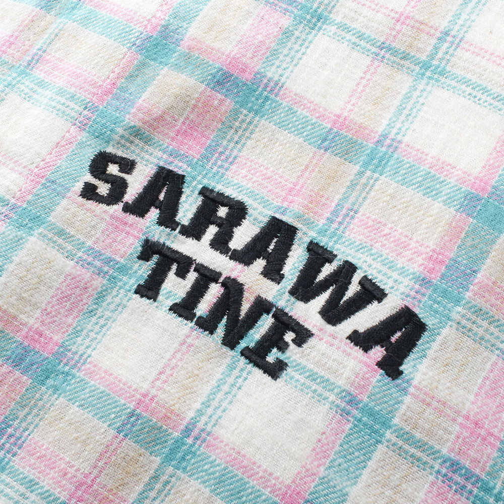 American Plaid Long-sleeved Shirt Men's Spring And Autumn Street