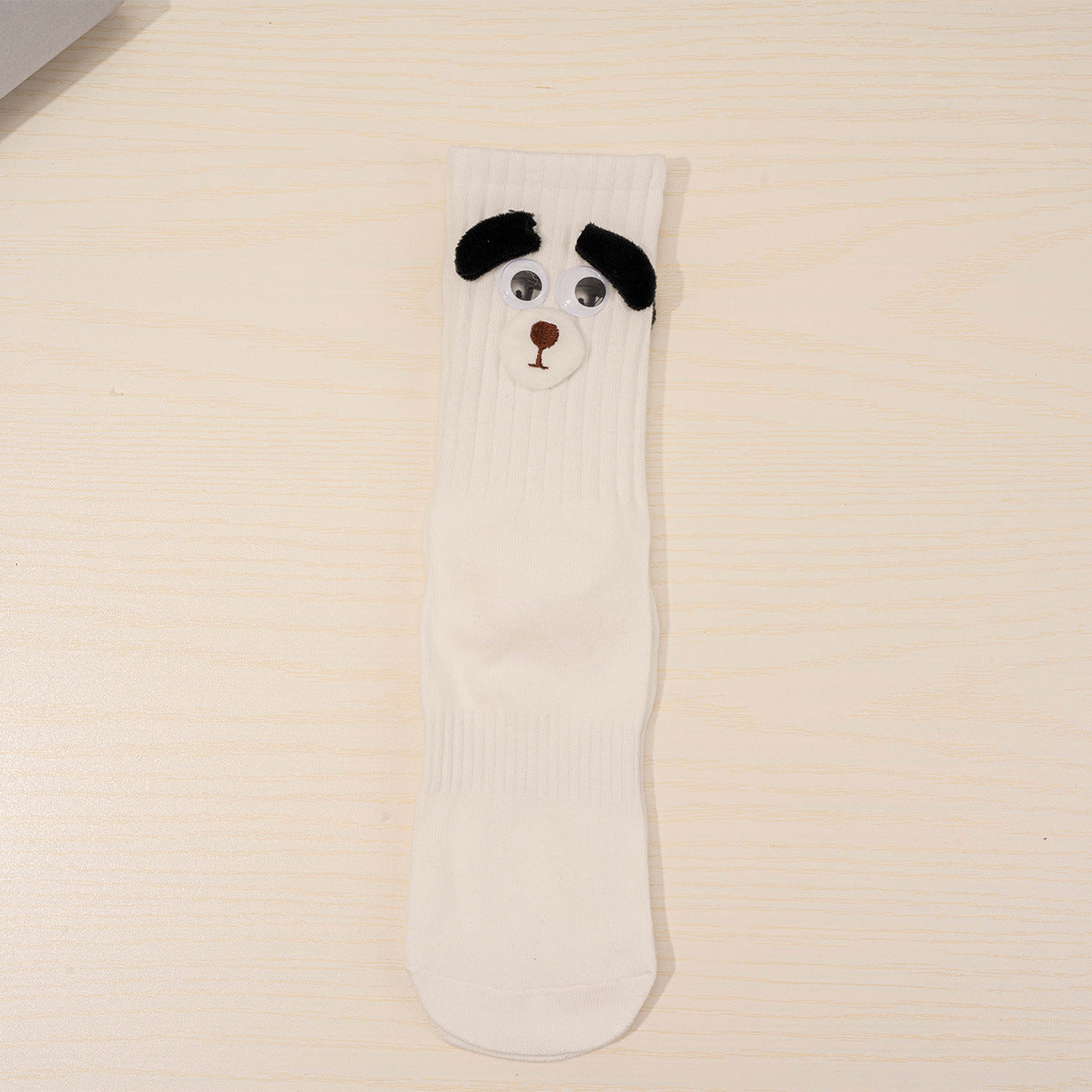 Women's Long Thin Cotton Funny Puppy Ears Tube Socks