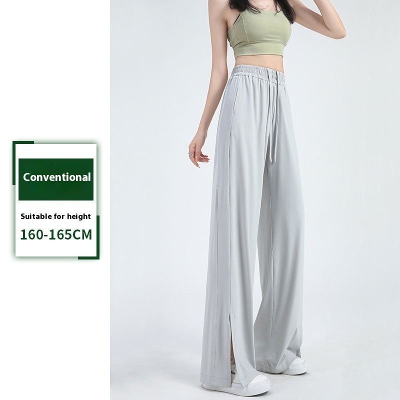 High Waist Drooping Straight Wide-leg Pants Versatile Slimming Loose