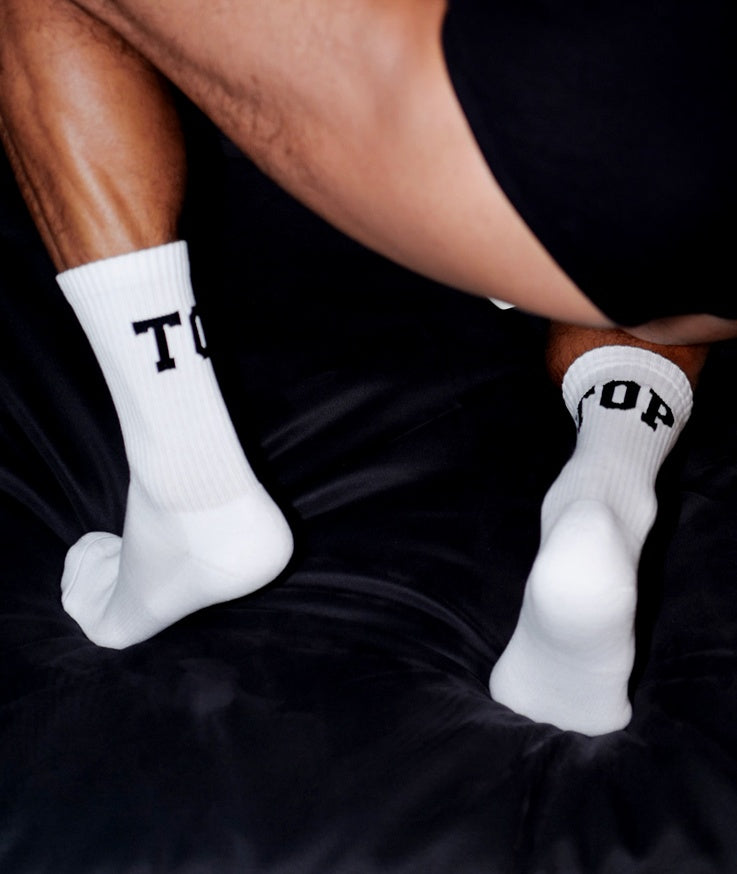 High socks in sports socks