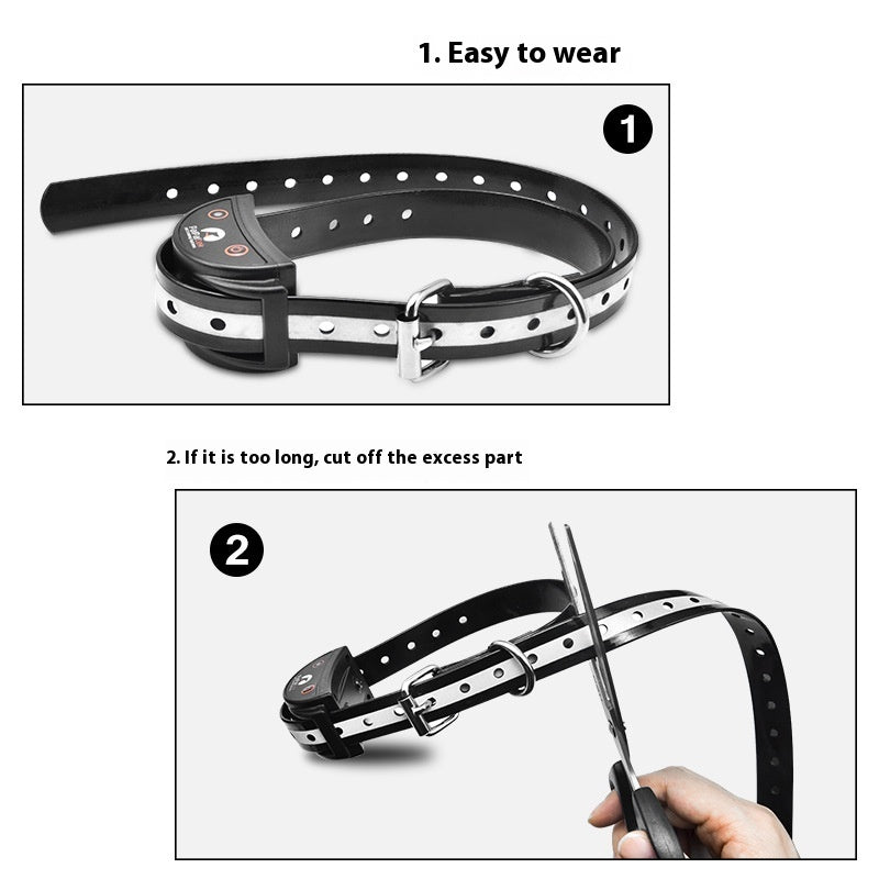 Pet Bark Suppressant Collar With Training Device TPU