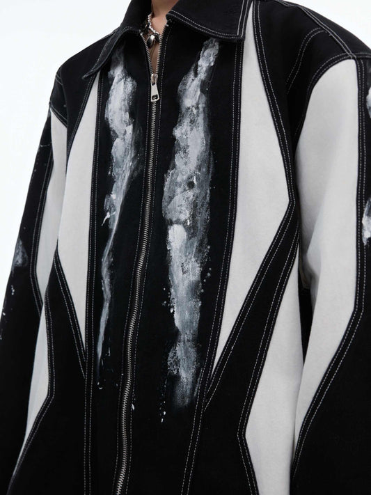 Profile Loose Stitching Jacket Coat