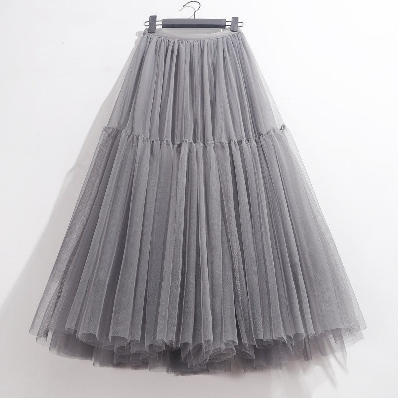 High Waisted Mid Length Cake Mesh Fairy Dress