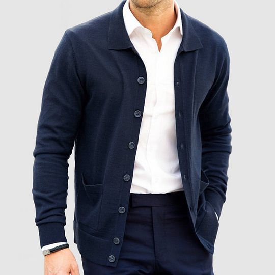 Loose Slimming And Fashionable Single-breasted Sweater Coat