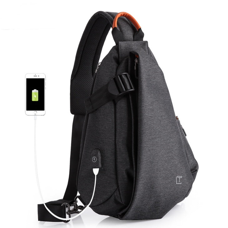 Shoulder bag fashion chest bag men's oxford diagonal bag tide brand sports bag