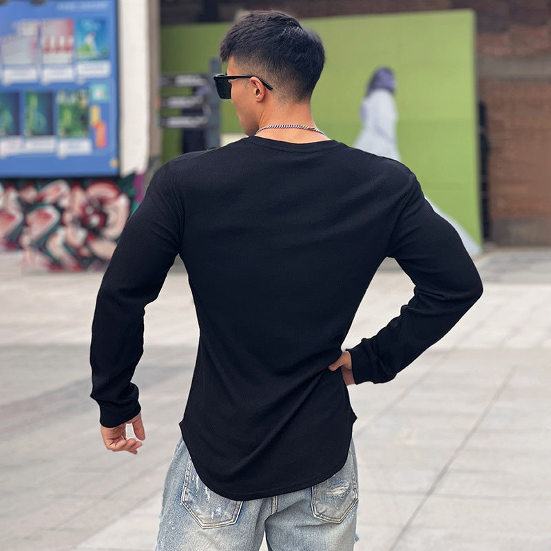 Sports Long-sleeved Men's Stretch Fitness T-shirt