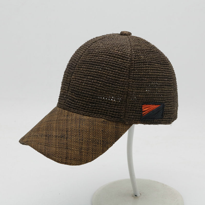 Ladies And Men's Same Shade Breathable Baseball Straw Hat Peaked