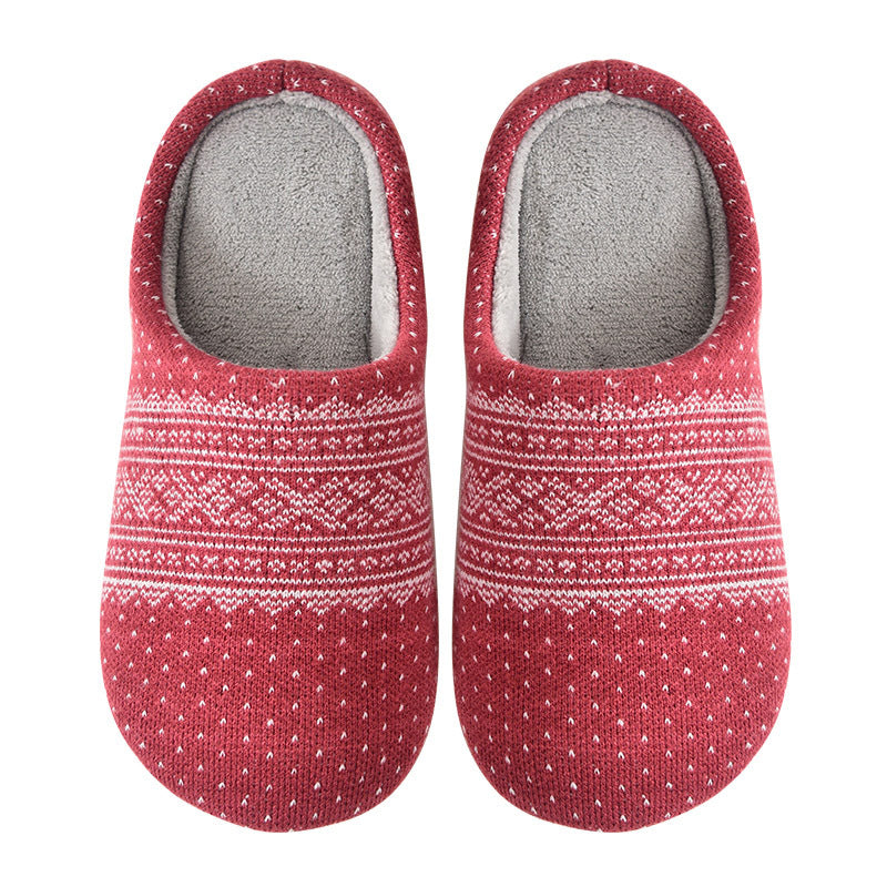 Plush padded slippers