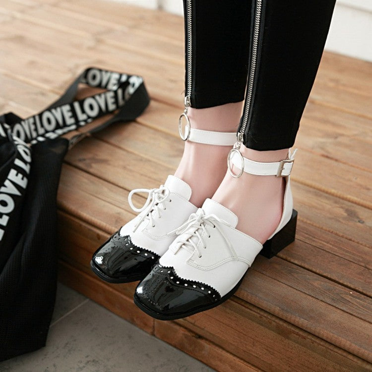 Color block sandals