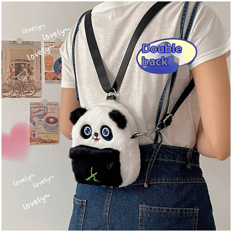 Cute Panda Small Bag Personalized Mini Children's Parent-child Plush